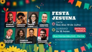 Festa Jesuína acontece neste sábado, no Rio de Janeiro, com show de abertura de Thalles Roberto