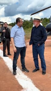“Fui eleito para defender o Amazonas”, diz Cidade ao recepcionar o presidente Lula