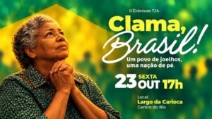 Evangélicos e católicos se unem em clamor pelo Brasil no Largo da Carioca