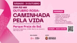 Parque da Barragem, em Socorro, recebe a “Caminhada pela Vida” em celebração ao Outubro Rosa