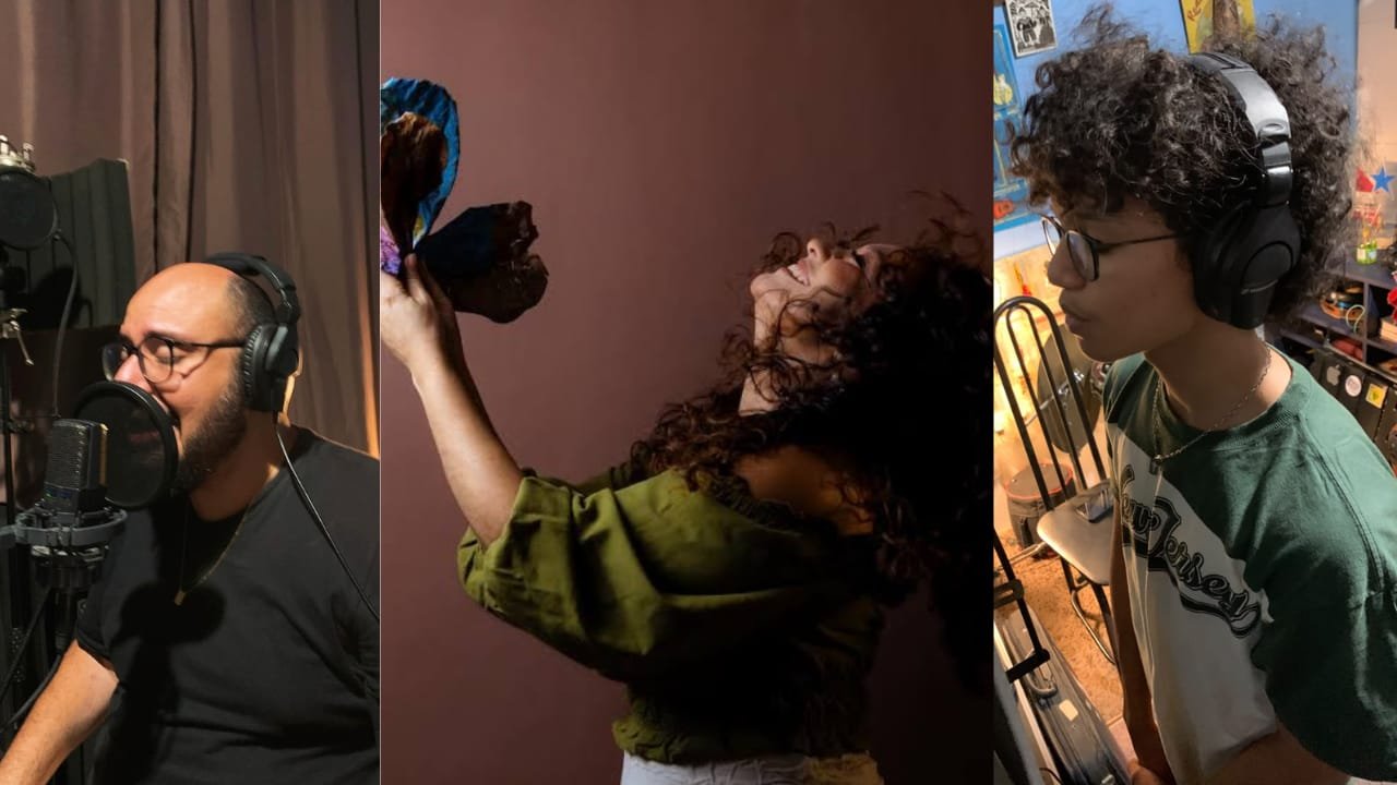 Márcio Moreira, Sonyra Bandeira e Vitor Lima. Foto Divulgação.